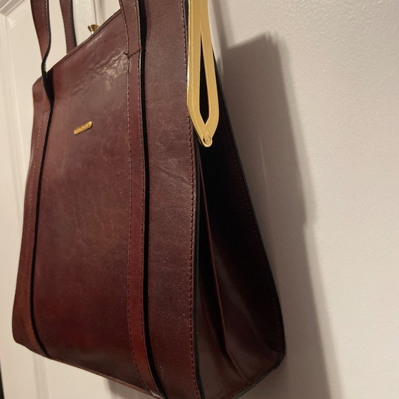 Oroton Vintage Cowhide frame Tote w/ detached original price tag Retail $345 - Picture 2 of 9